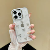 Glitter Bow Clear Case